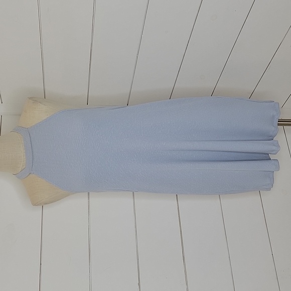 Y2K style NWT Others Follow medium blue ribbed cotton dress - Picture 1 of 6